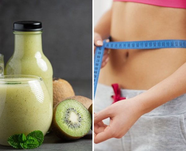 कीवी में भरपूर मात्रा में पोटैशियम,फाइबर और ओमेगा-3 फैटी एसिड्स पाए जाते हैं। अगर आप अपने पेट की चर्बी कम करना चाहते हैं, तो कीवी फ्रूट को अपनी डाइट में शामिल कर सकते है  यह फल तेजी से वजन घटाने में मददगार होता है.
