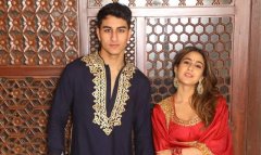 भाई इम्रहीम के साथ पापा से मिलना अस्पताल पहुंची सारा अली खान