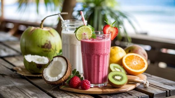 4. नारियल पानी और फलों का सेवन-नारियल पानी शरीर को प्राकृतिक रूप से ठंडा रखता है.तरबूज, खरबूजा और संतरा जैसे फल पेट को ठंडक देते हैं. ये शरीर में पानी की कमी भी पूरी करते हैं.