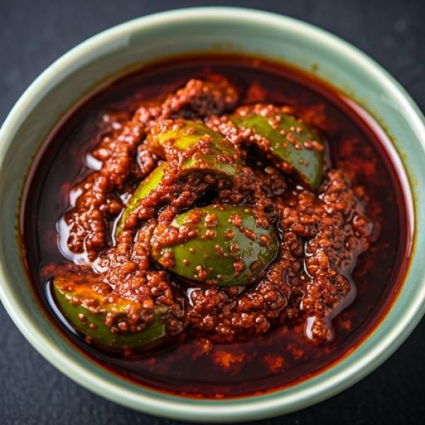 1. कच्चे आम का अचार- गर्मियों में सबसे लोकप्रिय अचार कच्चे आम का होता है।यह विटामिन C से भरपूर होता है और शरीर को लू से बचाने में मदद करता है।अगर इसे कम तेल और मसालों में बनाया जाए, तो यह काफी फायदेमंद होता है।