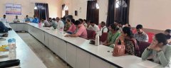 पंचायत समिति सभागार सेवर में मुख्यमंत्री ई-ग्राम प्रभारियों का प्रषिक्षण आयोजित