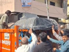 आणंद में अमूल डेयरी रोड पर 7 दुकानदारों पर 70 हज़ार रुपये का जुर्माना