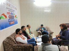 नेशनल टैलेंट हंट के अंतर्गत कांग्रेस कार्यालय भरतपुर पर हुए साक्षात्कार आयोजित