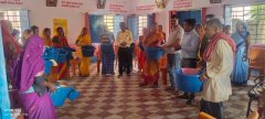 भंडारी पंचायत में फाइलेरिया रोगियों से बचाव के लिए किट वितरण व व्यायाम प्रशिक्षण हुआ आयोजन