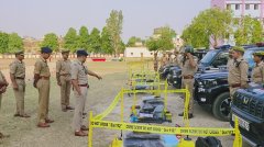 पुलिस अधीक्षक भदोही अभिमन्यु मांगलिक द्वारा साप्ताहिक शुक्रवार परेड की ली गई सलामी, किया गया निरीक्षण