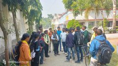 बीसीए के छात्र छात्राओं के साथ एनएसयूआई ने किया संवाद