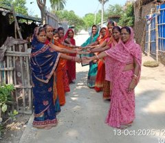 जीविका दीदियों ने पोषक क्षेत्र में चलाया मतदाता जागरूकता अभियान
