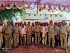 डीआईजी एस चन्नप्पा तथा एसएसपी डा० कौस्तुभ ने खजनी थाने का वार्षिक मुआयना किया, मातहतों को दिए विभागीय निर्देश