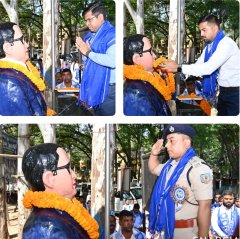 लोहरदगा में धूमधाम से मनाई गई डॉ. भीमराव अंबेडकर जयंती, अधिकारियों ने किया माल्यार्पण