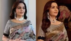 सिंपल साड़ी पहनकर नीता अंबानी ने कर दिया सबको हैरान