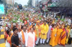 हर्षोल्लास के साथ किया गया मडि़या महाकालेश्वर भगवान का महागंगा अभिषेक