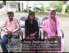 गुजरात से सकुशल बरामद हुई 18 वर्षीय युवती, टाटीझरिया पुलिस ने परिजनों को सौंपा