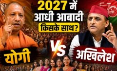 यूपी 2027 चुनाव में आधी आबादी किसके साथ?योगी VS अखिलेश