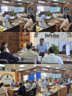 उपायुक्त ने 100 एवं 500 मिट्रिक टन वाले गोदामों के निर्माण सम्बंधित महत्वपूर्ण बैठक