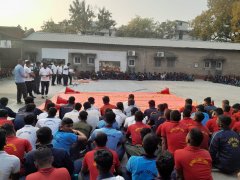 17  बिहार बटालियन एनसीसी सहरसा द्वारा युवा आपदा  मित्र शिविर में SDRF टीम द्वारा भूकंप राहत और बचाव पर प्रशिक्षण