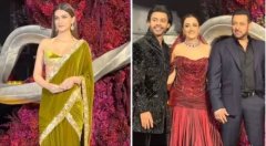 कृति सेनन ने नूपुर सेनन के रिसेप्शन में बिखेरा जलवा