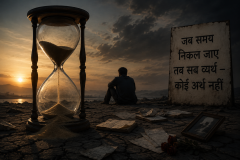 जब समय निकल जाए तब सब व्यर्थ – कोई अर्थ नहीं