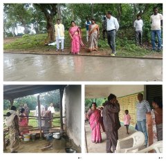 34.5 लाख की सड़क में खेल..हथौड़े से तुड़वाई पीसीसी तो निकली मात्र 3 इंच, भड़कीं जिप अध्यक्ष
