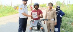 “नो हेलमेट, नो फ्यूल” अभियान में शामली पुलिस की सख्ती, 311 वाहनों के चालान