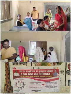 बरही के बरियाठ्ठा बस्ती में आयुष्मान आरोग्य शिविर का आयोजन, 67 मरीजों की हुई जाँच