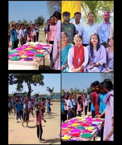 एनवाईएस इंटरनेशनल एकेडमी, बसरिया में होली मिलन समारोह संपन्न