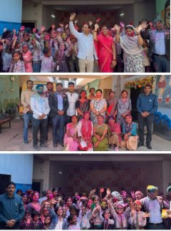 बच्चों ने प्राकृतिक रंगों संग हर्षो उल्लास से मनाया होली का त्यौहार