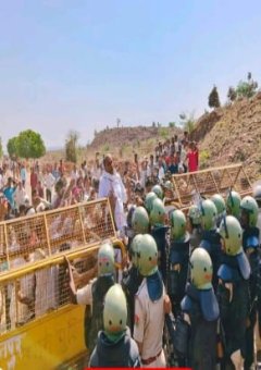 खानपुर विधानसभा क्षेत्र के खेर खेड़ा में परवन बांध नहर निर्माण कार्य शुरू होते ही दिखाई दी लोगों में  नाराजगी