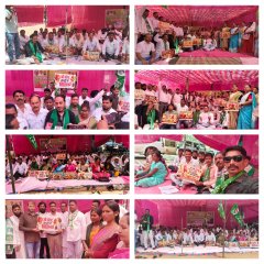 कमर्शियल गैस सिलेंडर के मूल्यों में बृद्धि के खिलाफ JMM का धरना, राष्ट्रपति के नाम सौंपा ज्ञापन