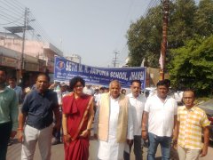 जयपुरिया स्कूल के बच्चों ने रैली निकाल दिया स्वच्छता का संदेश